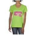 thumbnail image 1 of NIB - Women's T-Shirt V-Neck Short Sleeve - Cheerleader Bow 2 Toe, 1 of 5