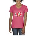 thumbnail image 1 of NIB - Women's T-Shirt V-Neck Short Sleeve - Christmas Dancing Santa, 1 of 5