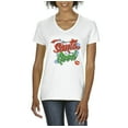 thumbnail image 1 of NIB - Women's T-Shirt V-Neck Short Sleeve - Christmas Dear Santa, 1 of 5