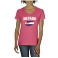 thumbnail image 1 of NIB - Women's T-Shirt V-Neck Short Sleeve - Colorado Flag, 1 of 5