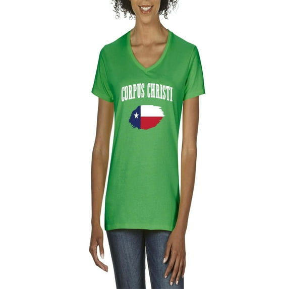 NIB - Women's T-Shirt V-Neck Short Sleeve - Corpus Christi