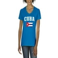 thumbnail image 1 of NIB - Women's T-Shirt V-Neck Short Sleeve - Cuba, 1 of 5
