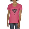 thumbnail image 1 of NIB - Women's T-Shirt V-Neck Short Sleeve - Diamond, 1 of 5