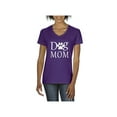 thumbnail image 1 of NIB - Women's T-Shirt V-Neck Short Sleeve - Dog Mom, 1 of 5