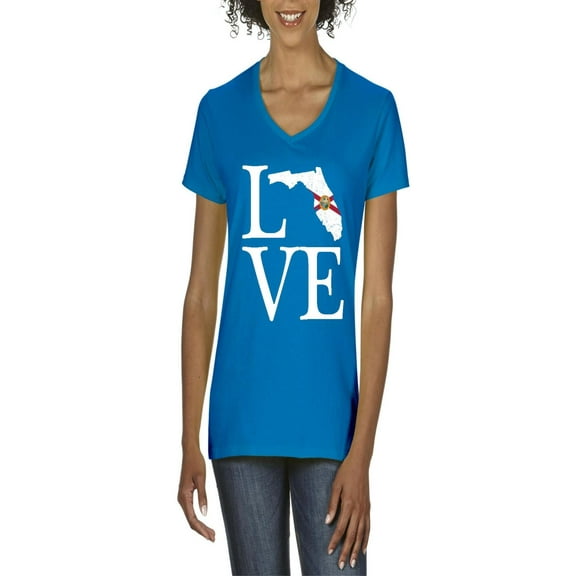 NIB - Women's T-Shirt V-Neck Short Sleeve - Florida
