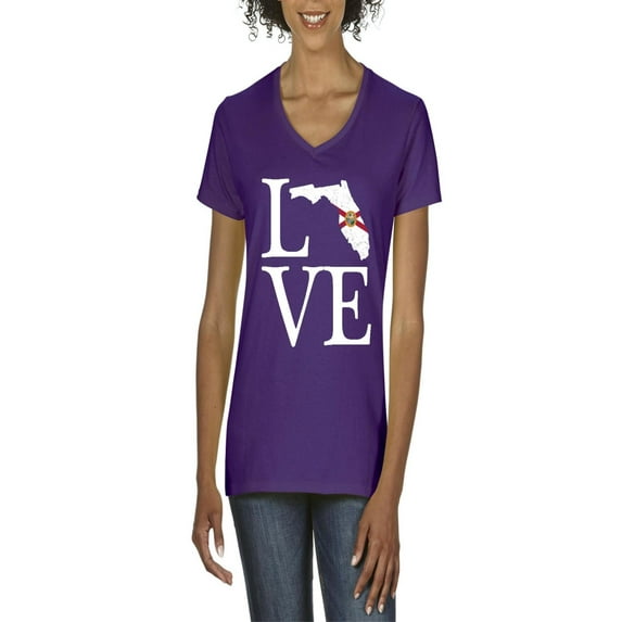 NIB - Women's T-Shirt V-Neck Short Sleeve - Florida