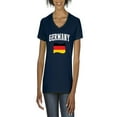 thumbnail image 1 of NIB - Women's T-Shirt V-Neck Short Sleeve - Germany Flag, 1 of 5