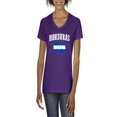 thumbnail image 1 of NIB - Women's T-Shirt V-Neck Short Sleeve - Honduras Flag, 1 of 5
