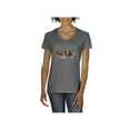 thumbnail image 1 of NIB - Women's T-Shirt V-Neck Short Sleeve - Horses Herd, 1 of 5