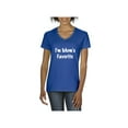 thumbnail image 1 of NIB - Women's T-Shirt V-Neck Short Sleeve - I'm Mom's Favorite, 1 of 5
