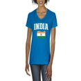 thumbnail image 1 of NIB - Women's T-Shirt V-Neck Short Sleeve - India, 1 of 5