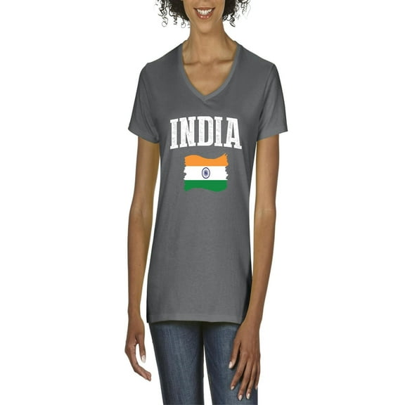 NIB - Women's T-Shirt V-Neck Short Sleeve - India