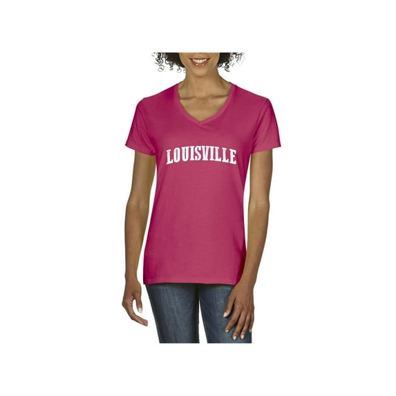 NIB - Women's T-Shirt V-Neck Short Sleeve - Louisville