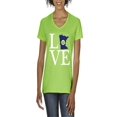 thumbnail image 1 of NIB - Women's T-Shirt V-Neck Short Sleeve - Minnesota Flag, 1 of 5