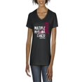 thumbnail image 1 of NIB - Women's T-Shirt V-Neck Short Sleeve - Myeloma Cancer, 1 of 5