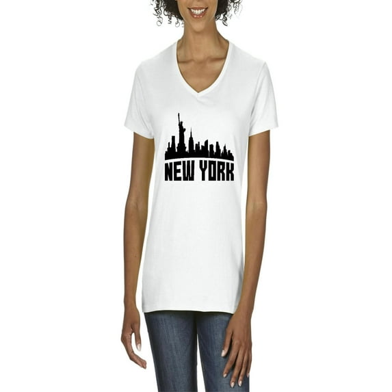NIB - Women's T-Shirt V-Neck Short Sleeve - New York City