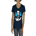 thumbnail image 1 of NIB - Women's T-Shirt V-Neck Short Sleeve - President Abraham Lincoln, 1 of 5