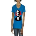 thumbnail image 1 of NIB - Women's T-Shirt V-Neck Short Sleeve - President George W Bush, 1 of 5