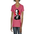 thumbnail image 1 of NIB - Women's T-Shirt V-Neck Short Sleeve - President George W Bush, 1 of 5