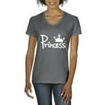 thumbnail image 1 of NIB - Women's T-Shirt V-Neck Short Sleeve - Princess Crown, 1 of 5