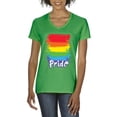 thumbnail image 1 of NIB - Women's T-Shirt V-Neck Short Sleeve - Rainbow Pride, 1 of 5