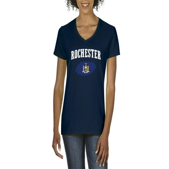 NIB - Women's T-Shirt V-Neck Short Sleeve - Rochester