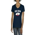thumbnail image 1 of NIB - Women's T-Shirt V-Neck Short Sleeve - San Diego, 1 of 5