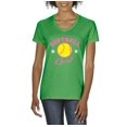 thumbnail image 1 of NIB - Women's T-Shirt V-Neck Short Sleeve - Softball Girl, 1 of 5