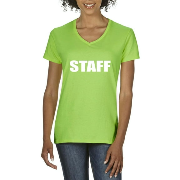 NIB - Women's T-Shirt V-Neck Short Sleeve - Staff