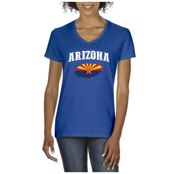 NIB - Women's T-Shirt V-Neck Short Sleeve, up to Women Size 3XL - Arizona