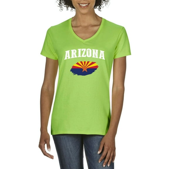 NIB - Women's T-Shirt V-Neck Short Sleeve, up to Women Size 3XL - Arizona