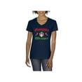 thumbnail image 1 of NIB - Women's T-Shirt V-Neck Short Sleeve - Christmas Wrapper, 1 of 5