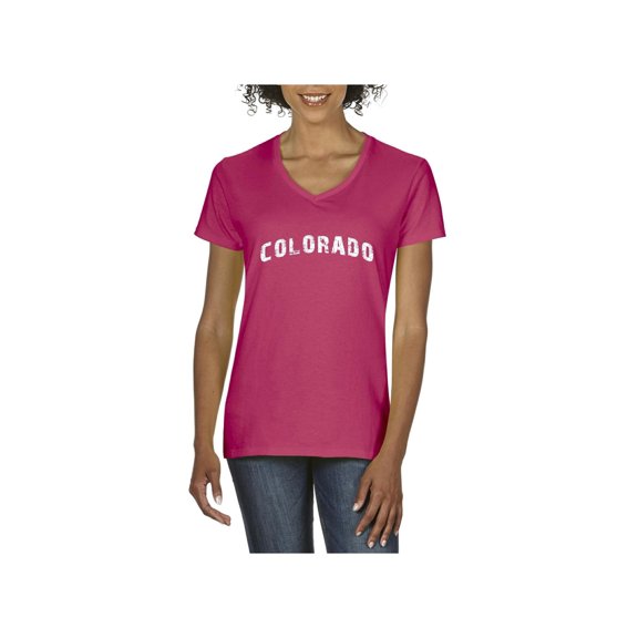 NIB - Women's T-Shirt V-Neck Short Sleeve - Colorado