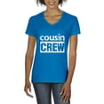thumbnail image 1 of NIB - Women's T-Shirt V-Neck Short Sleeve, up to Women Size 3XL - Cousin Crew, 1 of 5