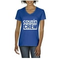 thumbnail image 1 of NIB - Women's T-Shirt V-Neck Short Sleeve, up to Women Size 3XL - Cousin Crew, 1 of 5
