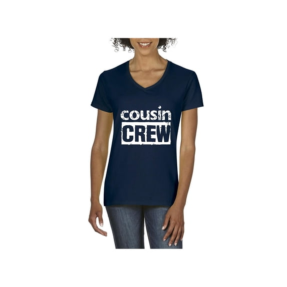 NIB - Women's T-Shirt V-Neck Short Sleeve, up to Women Size 3XL - Cousin Crew