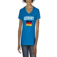 thumbnail image 1 of NIB - Women's T-Shirt V-Neck Short Sleeve - Germany Flag, 1 of 5
