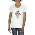 thumbnail image 1 of NIB - Women's T-Shirt V-Neck Short Sleeve - Giraffe, 1 of 5