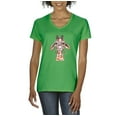 thumbnail image 1 of NIB - Women's T-Shirt V-Neck Short Sleeve - Giraffe, 1 of 5