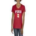 thumbnail image 1 of NIB - Women's T-Shirt V-Neck Short Sleeve - Peru, 1 of 5