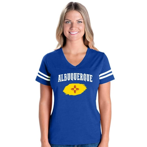 NIB - Womens Football Fine Jersey T-shirts - Albuquerque