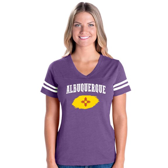 NIB - Womens Football Fine Jersey T-shirts - Albuquerque