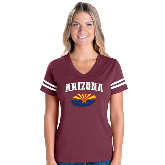 NIB - Womens Football Fine Jersey T-shirts - Arizona