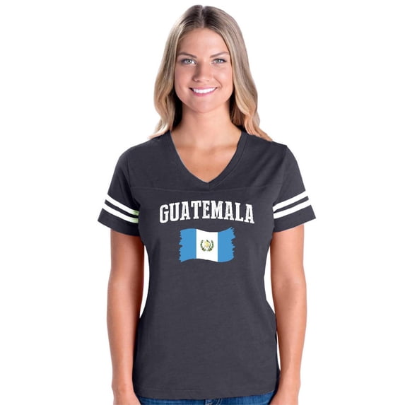 NIB - Womens Football Fine Jersey T-shirts - Guatemala
