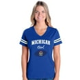 thumbnail image 1 of NIB - Womens Football Fine Jersey T-shirts - Michigan Girl, 1 of 5