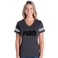 thumbnail image 1 of NIB - Womens Football Fine Jersey T-shirts - Paris, 1 of 5