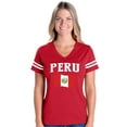 thumbnail image 1 of NIB - Womens Football Fine Jersey T-shirts - Peru, 1 of 5