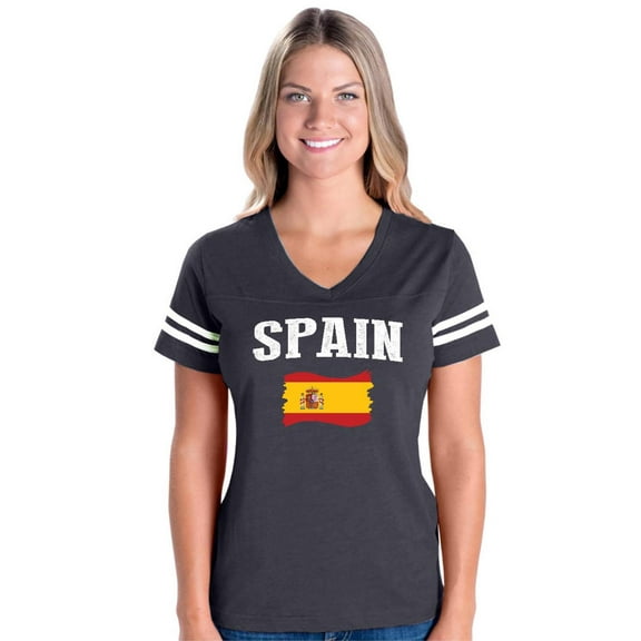 NIB - Womens Football Fine Jersey T-shirts - Spain