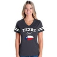 thumbnail image 1 of NIB - Womens Football Fine Jersey T-shirts - Texas Girl, 1 of 5