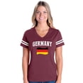 thumbnail image 1 of NIB - Womens Football Fine Jersey T-shirts - Germany Flag, 1 of 5